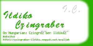 ildiko czingraber business card